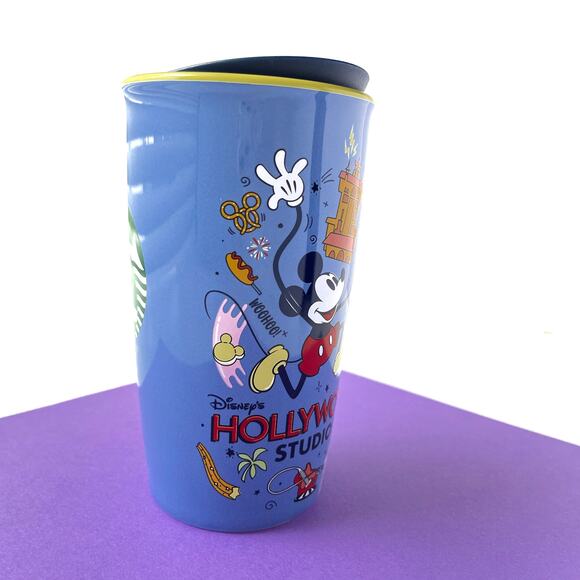 Disney Starbucks Hollywood Studios Tumbler - Porcelain Travel Mug Mickey Mouse - Picture 4 of 11